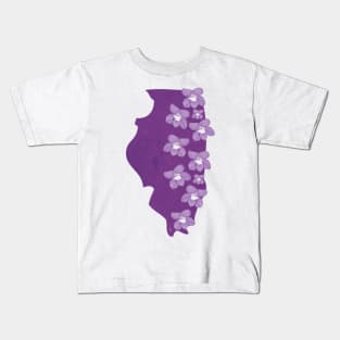 Illinois Violet Kids T-Shirt